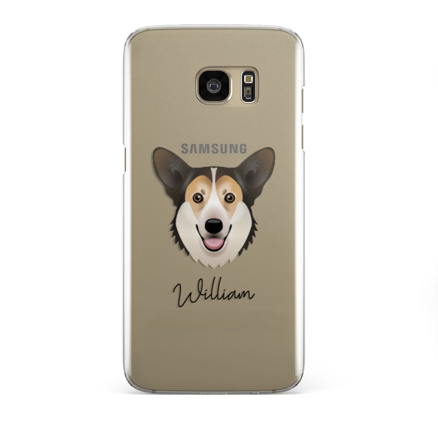 Pembroke Welsh Corgi Personalised Samsung Galaxy S7 Edge Case