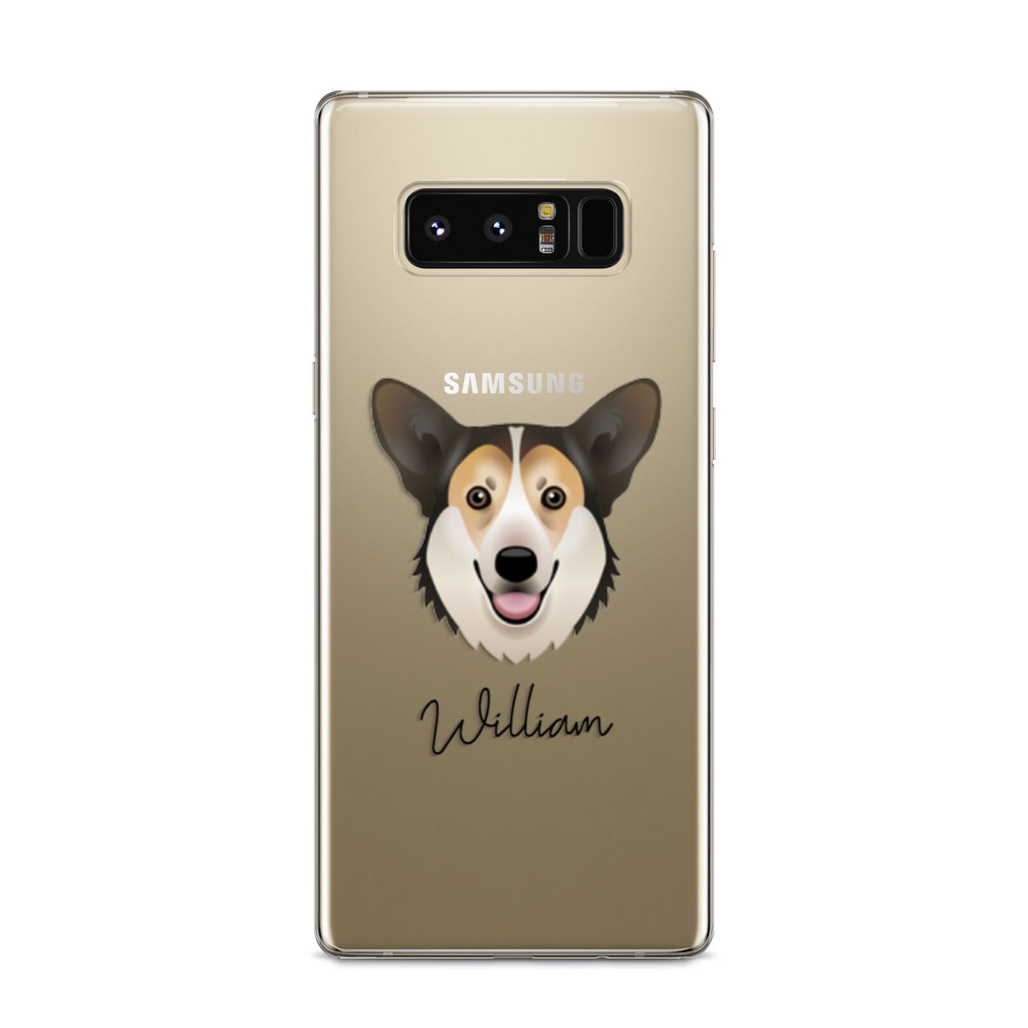 Pembroke Welsh Corgi Personalised Samsung Galaxy S8 Case