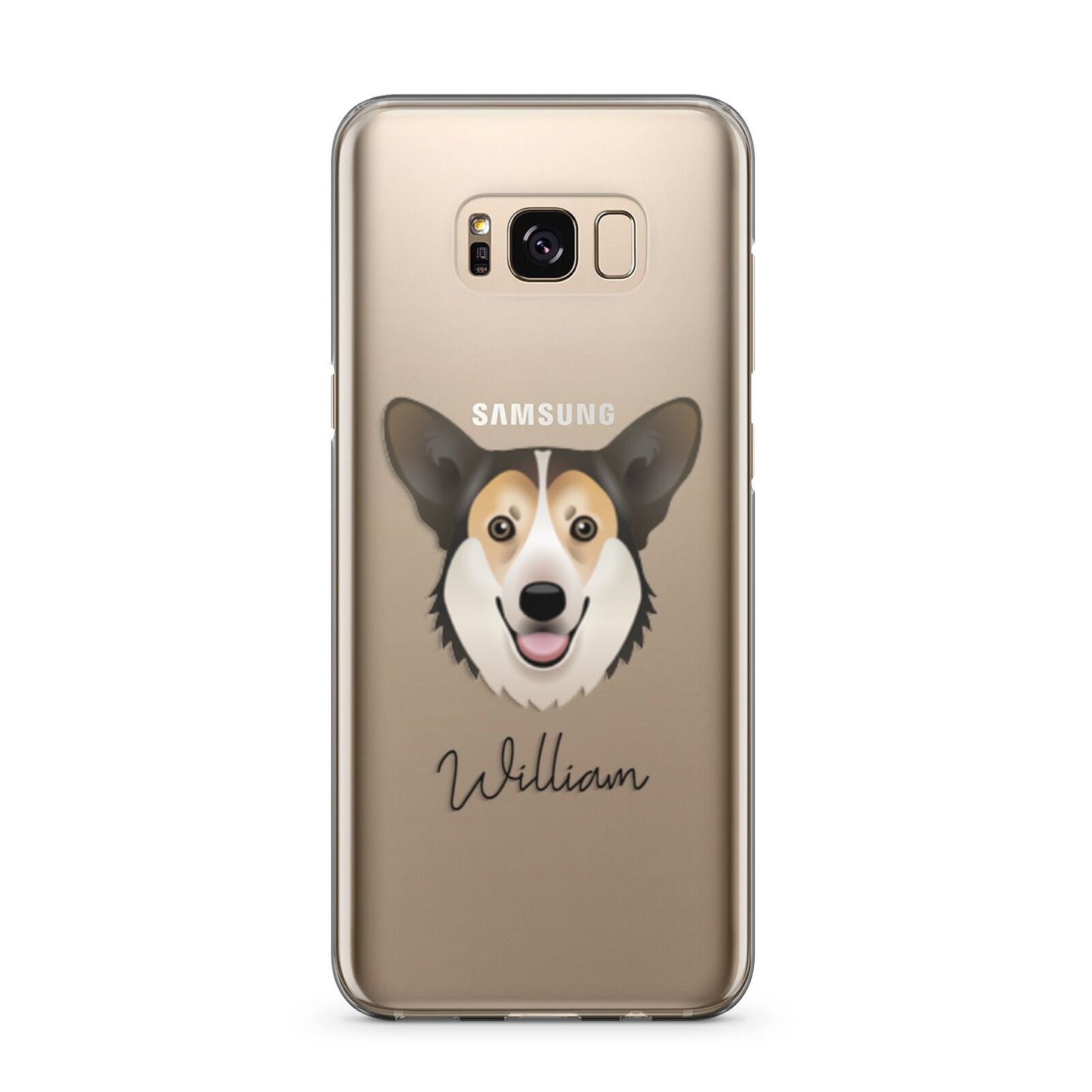 Pembroke Welsh Corgi Personalised Samsung Galaxy S8 Plus Case