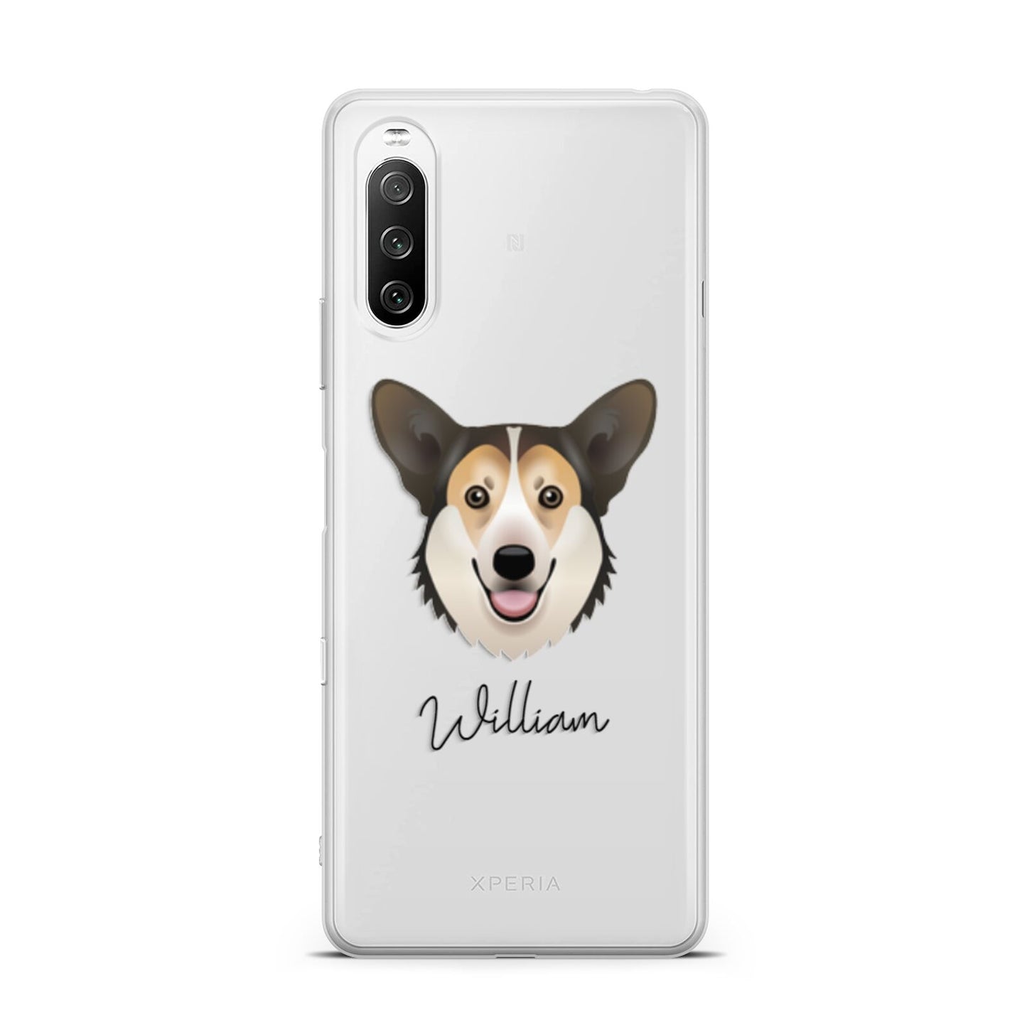 Pembroke Welsh Corgi Personalised Sony Xperia 10 III Case