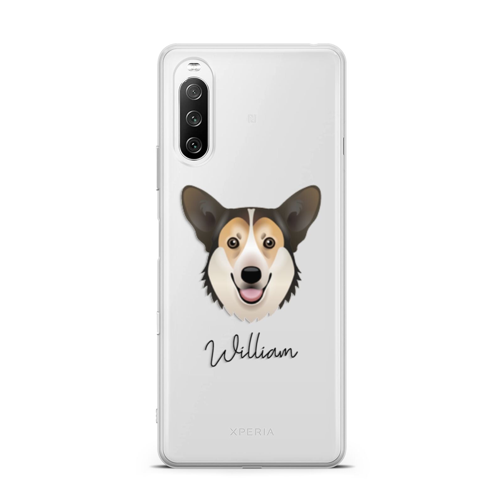 Pembroke Welsh Corgi Personalised Sony Xperia 10 III Case