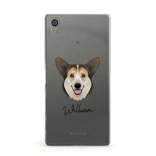 Pembroke Welsh Corgi Personalised Sony Xperia Case