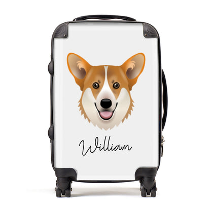 Pembroke Welsh Corgi Personalised Suitcase
