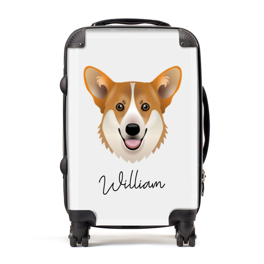 Pembroke Welsh Corgi Personalised Suitcase