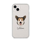 Pembroke Welsh Corgi Personalised iPhone 14 Plus Clear Tough Case Starlight