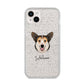 Pembroke Welsh Corgi Personalised iPhone 14 Plus Glitter Tough Case Starlight