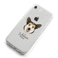 Pembroke Welsh Corgi Personalised iPhone 8 Bumper Case on Silver iPhone Alternative Image