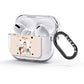 Penguin Christmas Personalised AirPods Glitter Case 3rd Gen Side Image