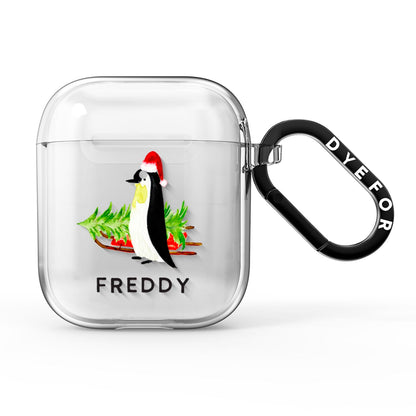 Penguin Personalised AirPods Clear Case