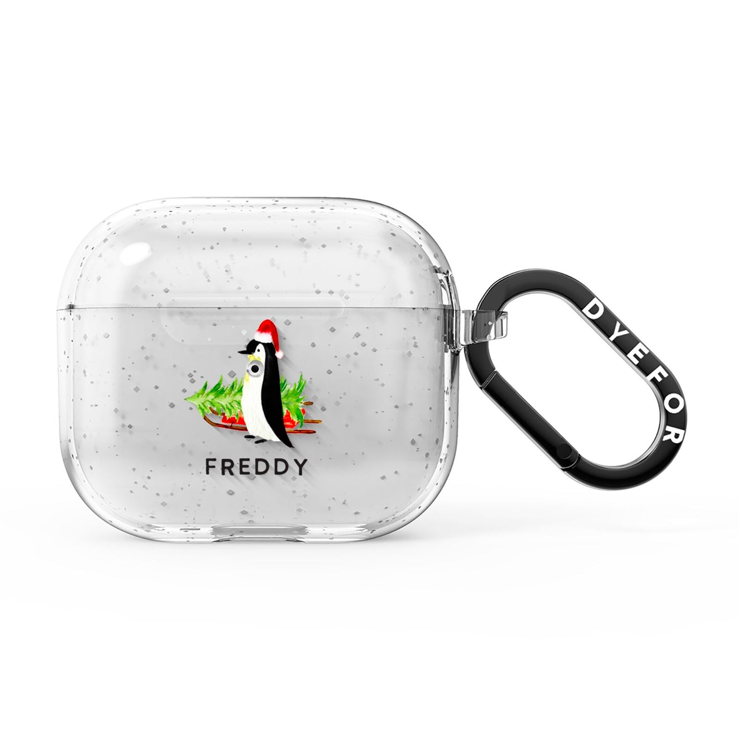 Penguin Personalised AirPods Glitter Case 3rd Gen