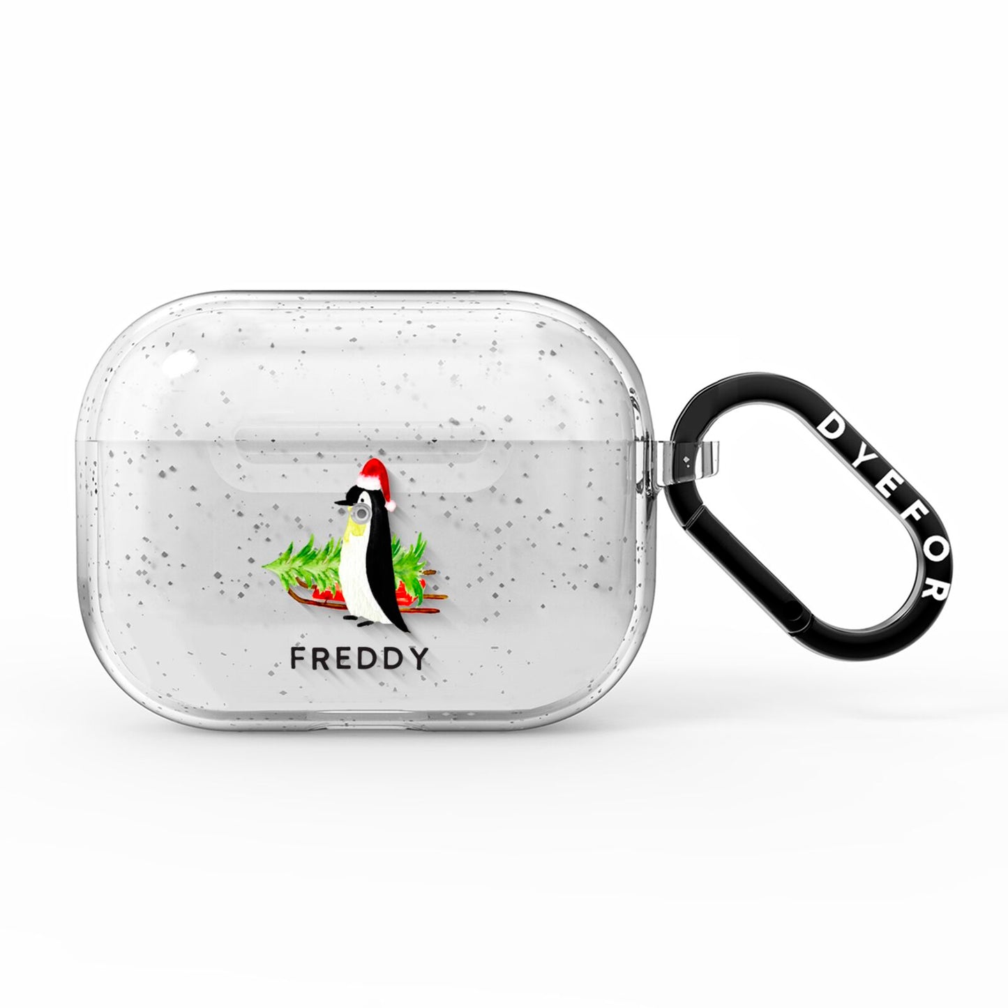 Penguin Personalised AirPods Pro Glitter Case