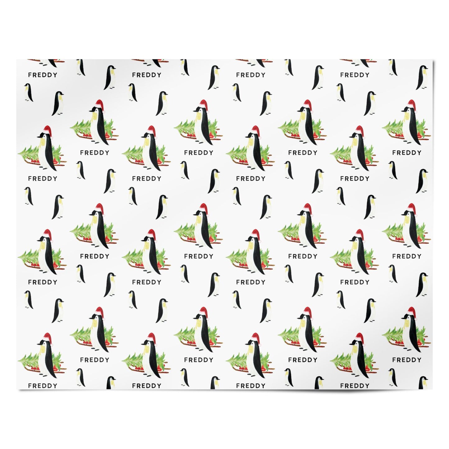 Penguin Personalised Personalised Wrapping Paper Alternative