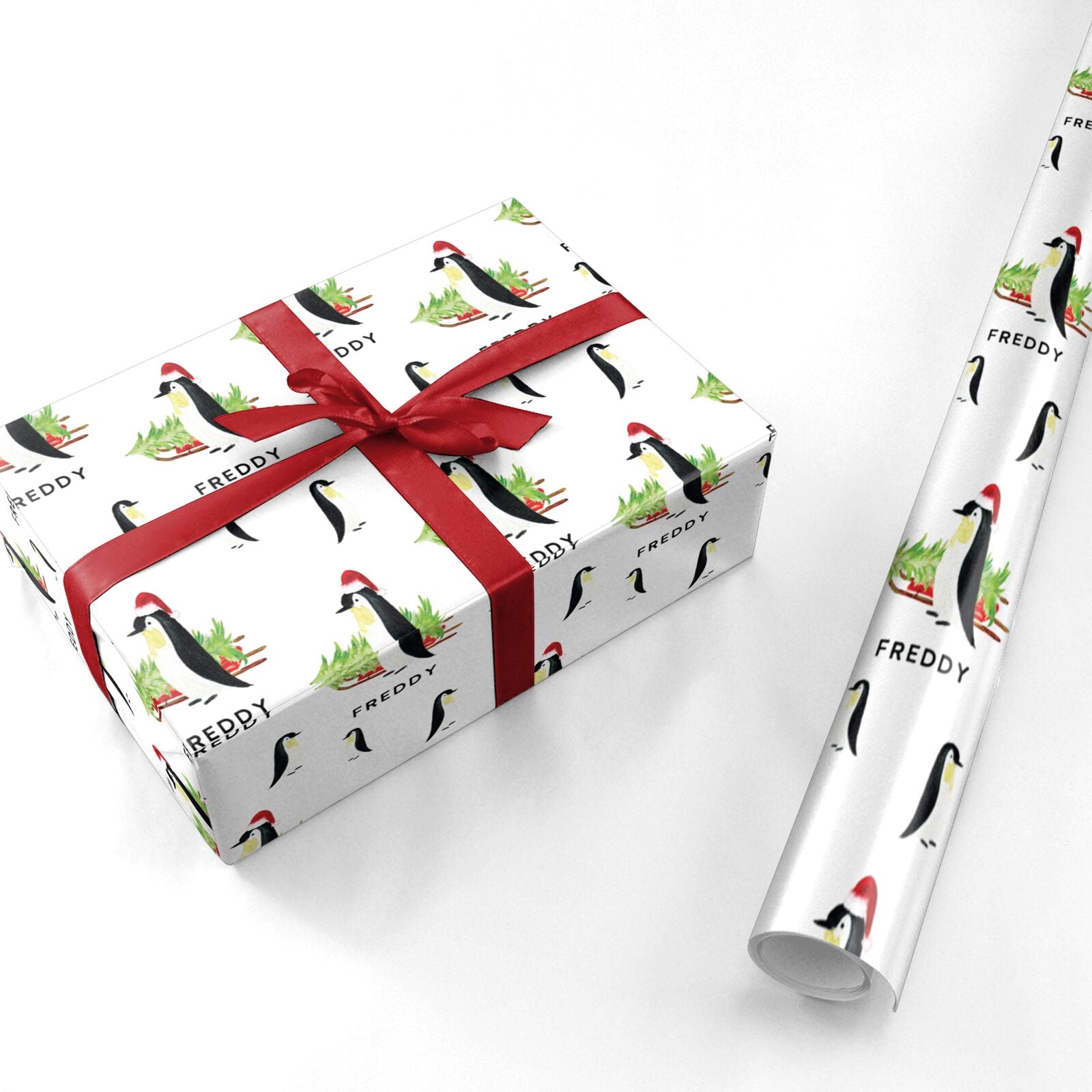 Penguin Personalised Personalised Wrapping Paper