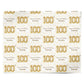 Personalised 100th Birthday Personalised Wrapping Paper Alternative