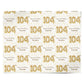 Personalised 104th Birthday Personalised Wrapping Paper Alternative