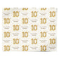 Personalised 10th Birthday Personalised Wrapping Paper Alternative