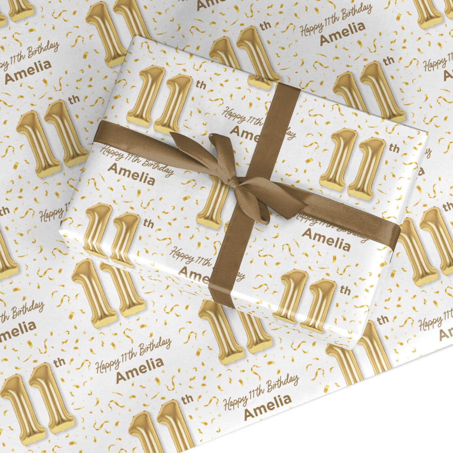 Personalised 11th Birthday Custom Wrapping Paper