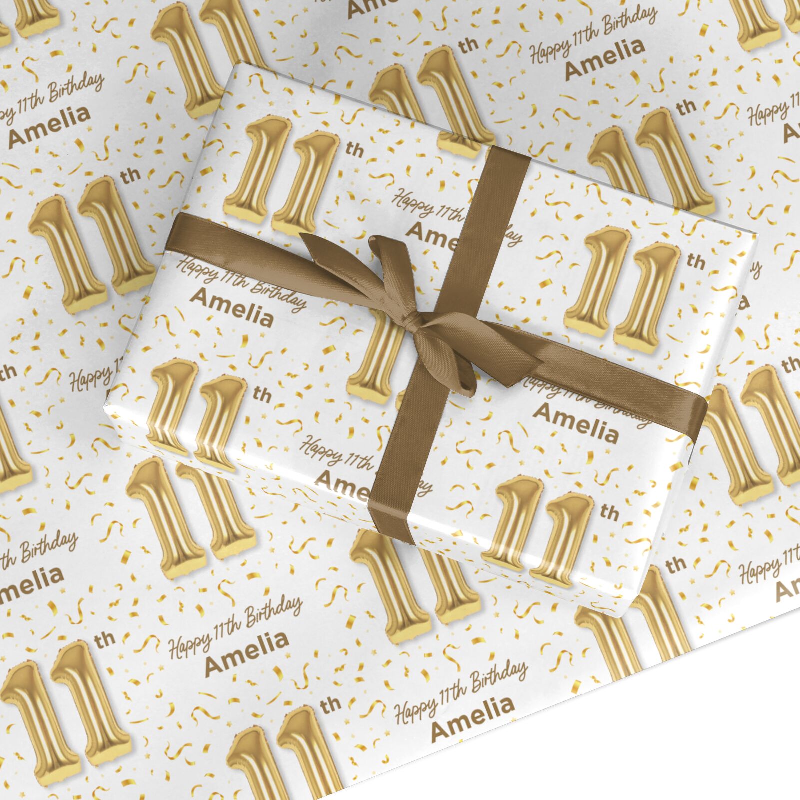 Personalised 11th Birthday Custom Wrapping Paper