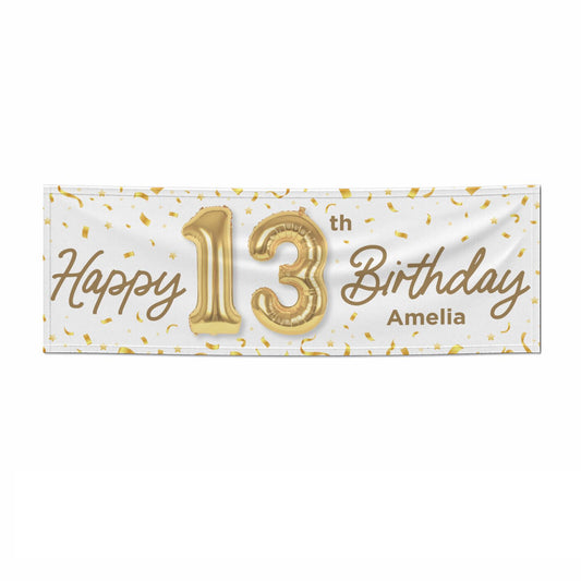 Personalised 13th Birthday 6x2 Paper Banner