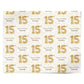 Personalised 15th Birthday Personalised Wrapping Paper Alternative