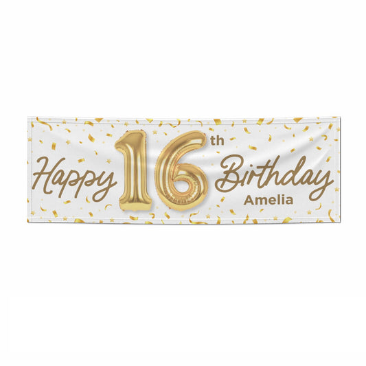 Personalised 16th Birthday 6x2 Paper Banner
