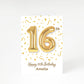 Personalised 16th Birthday A5 Greetings Card