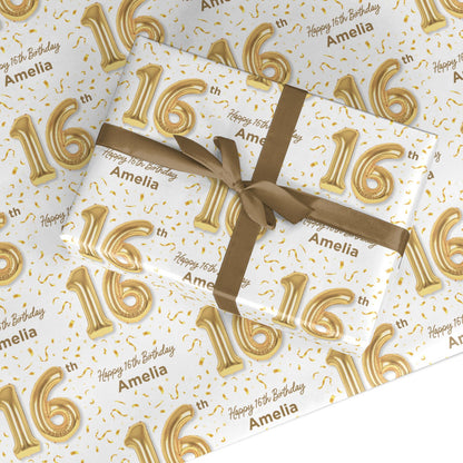 Personalised 16th Birthday Custom Wrapping Paper