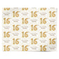 Personalised 16th Birthday Personalised Wrapping Paper Alternative