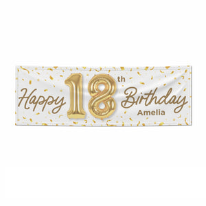 Personalised 18th Birthday Banner