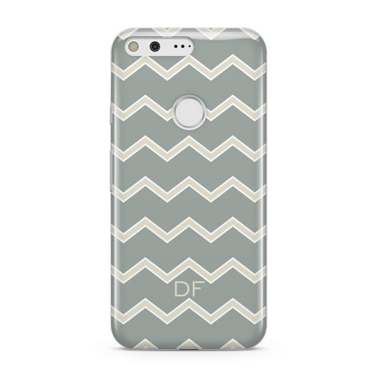 Personalised 2 Tone Chevron Google Pixel Case