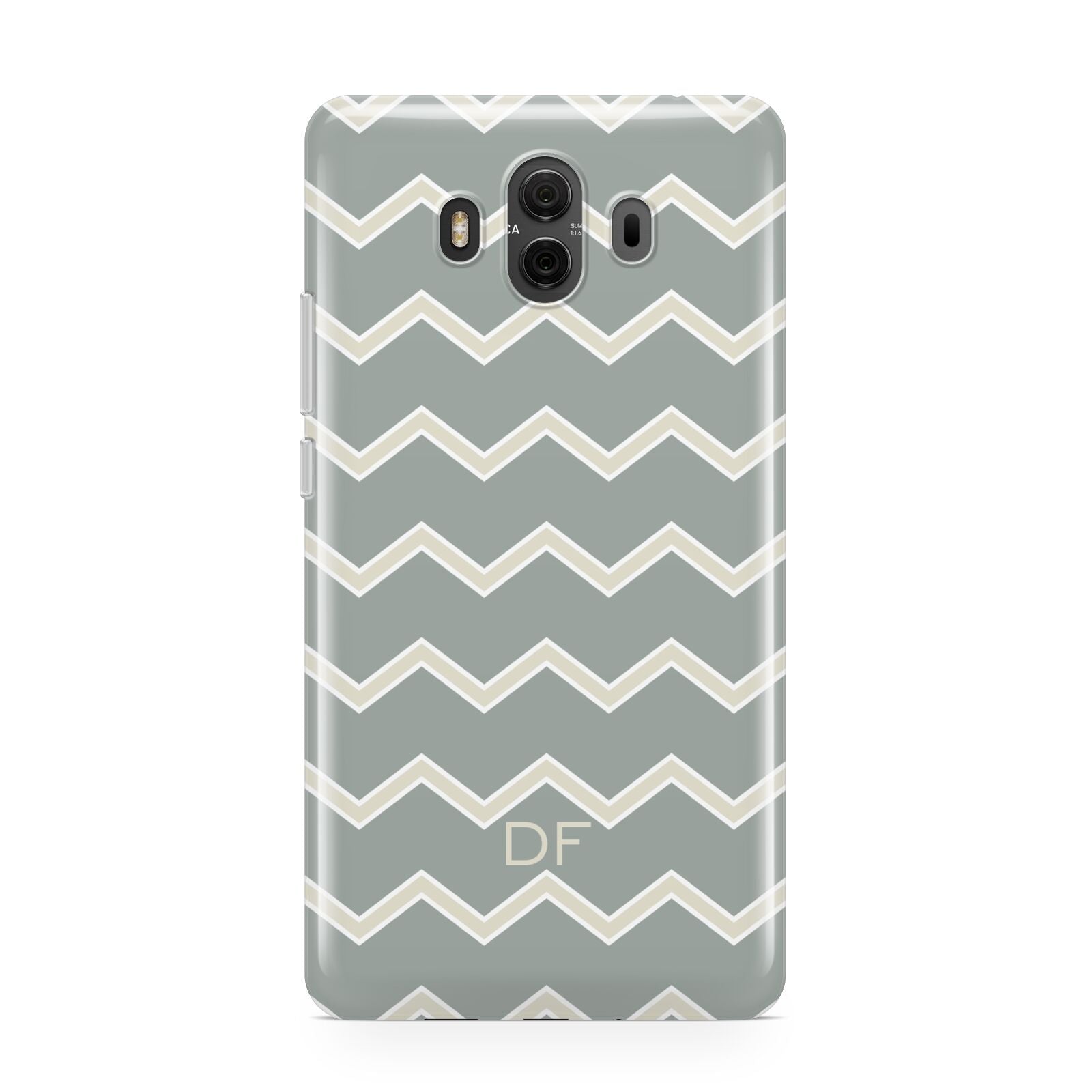 Personalised 2 Tone Chevron Huawei Mate 10 Protective Phone Case