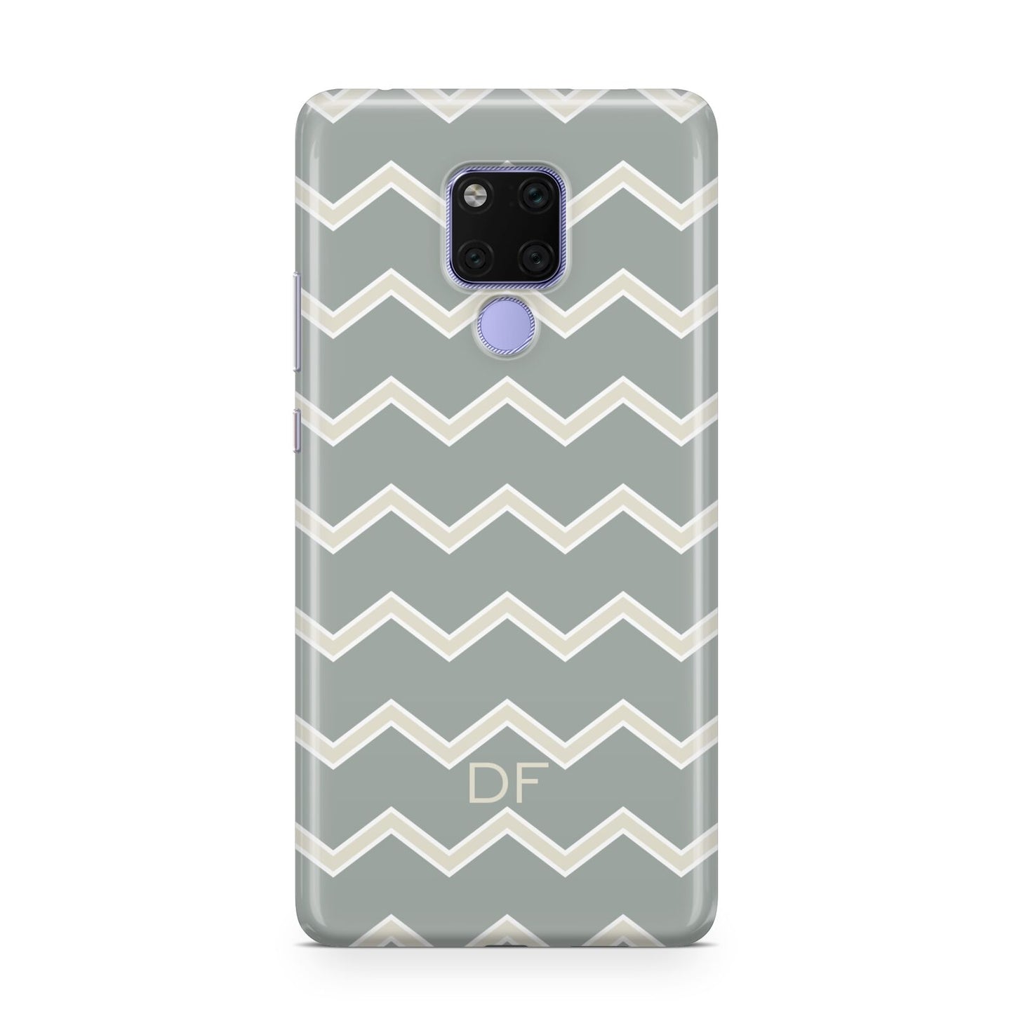 Personalised 2 Tone Chevron Huawei Mate 20X Phone Case