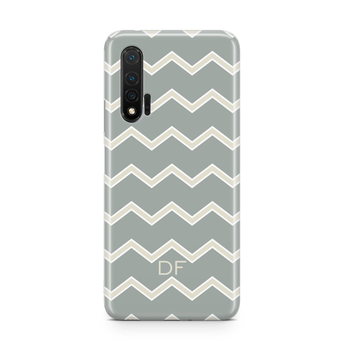 Personalised 2 Tone Chevron Huawei Nova 6 Phone Case