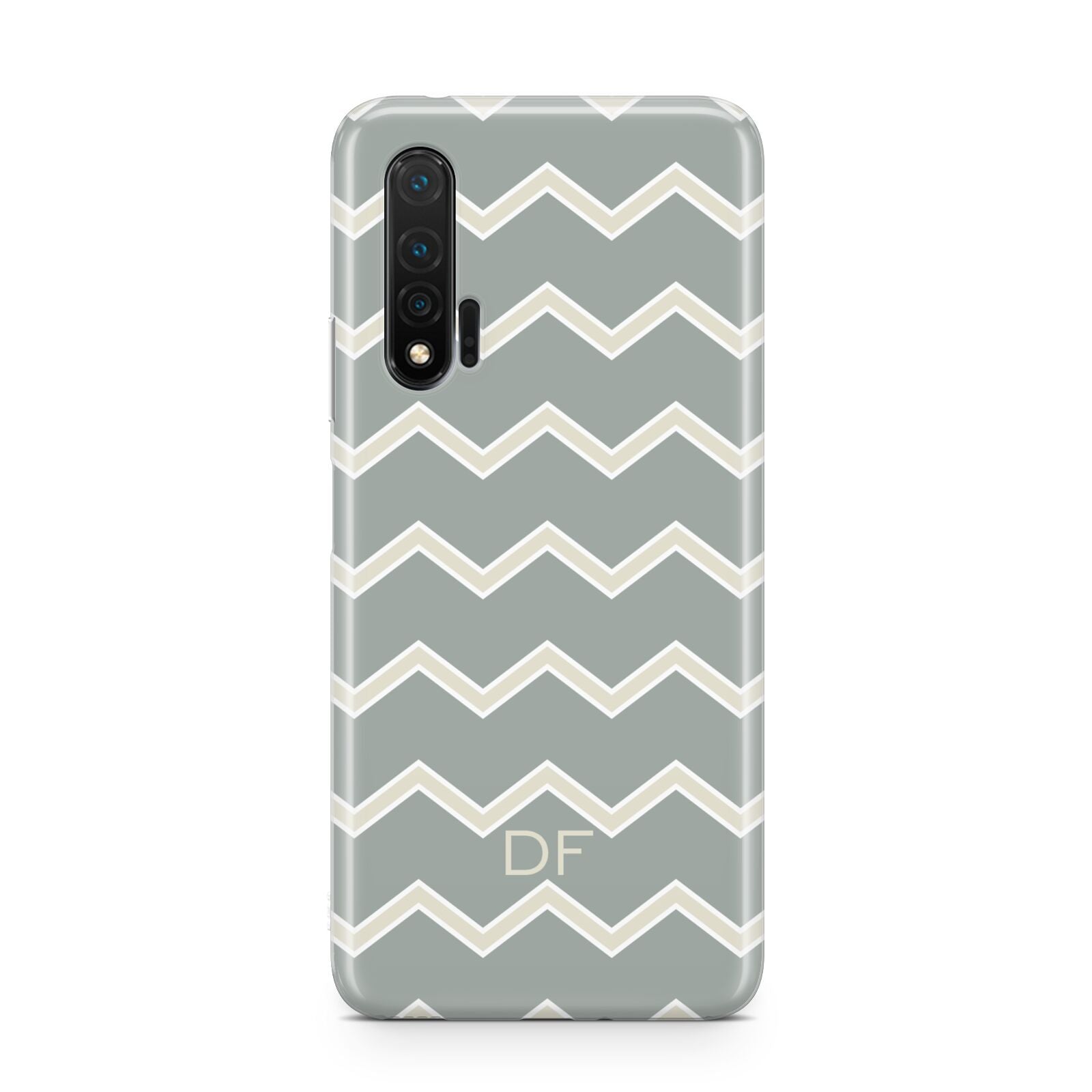 Personalised 2 Tone Chevron Huawei Nova 6 Phone Case
