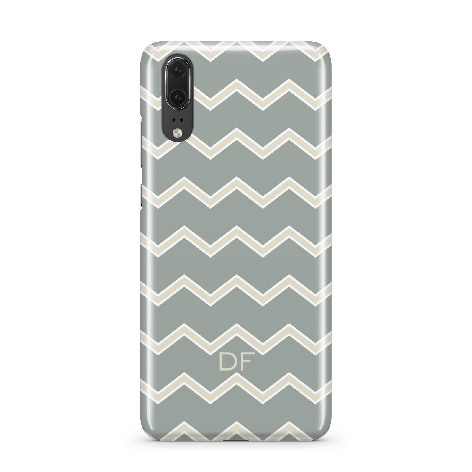 Personalised 2 Tone Chevron Huawei P20 Phone Case