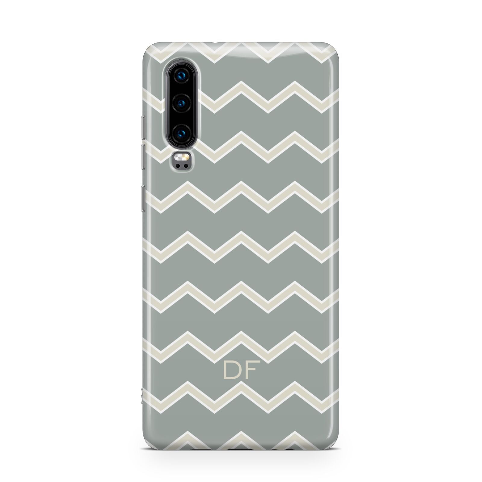 Personalised 2 Tone Chevron Huawei P30 Phone Case