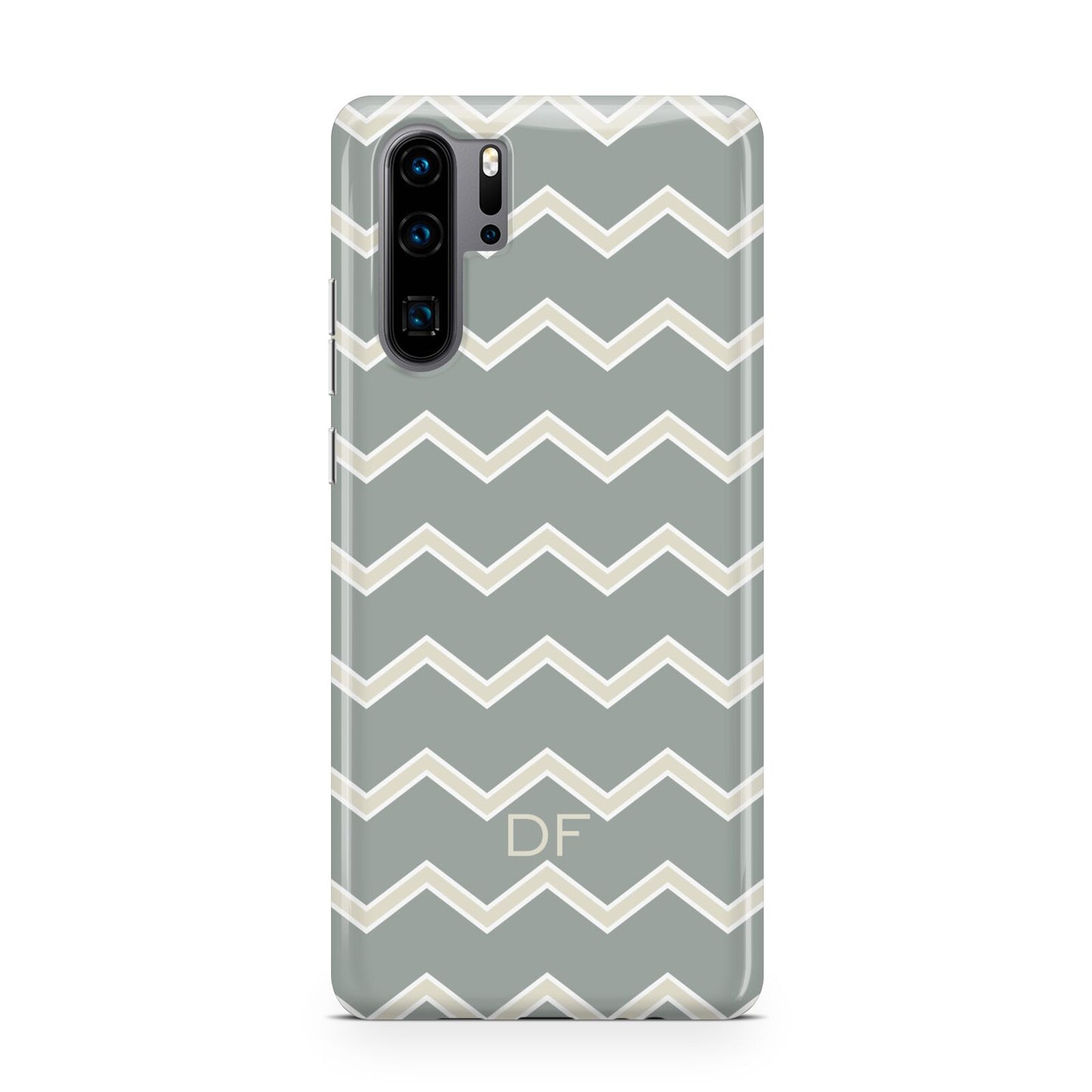Personalised 2 Tone Chevron Huawei P30 Pro Phone Case