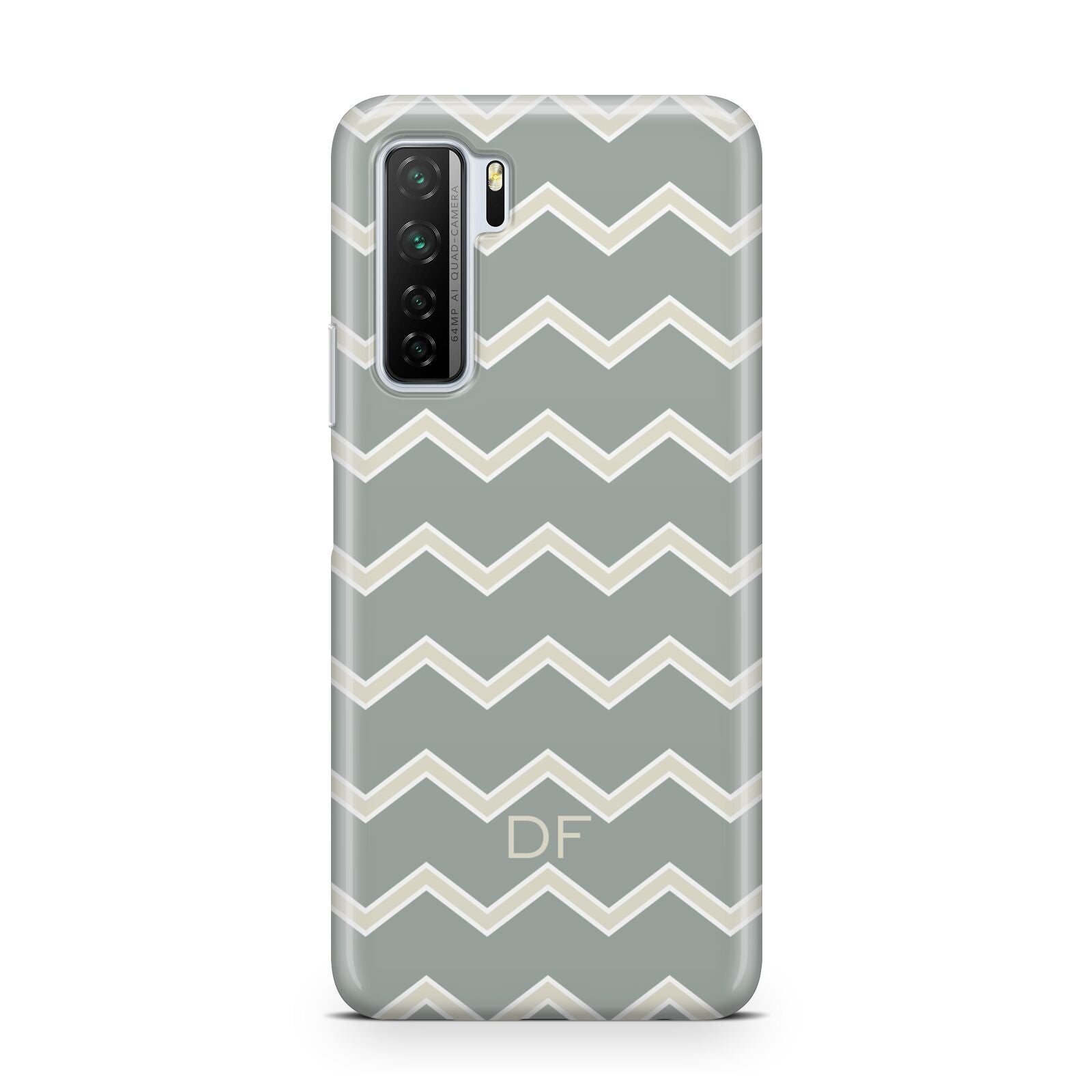 Personalised 2 Tone Chevron Huawei P40 Lite 5G Phone Case