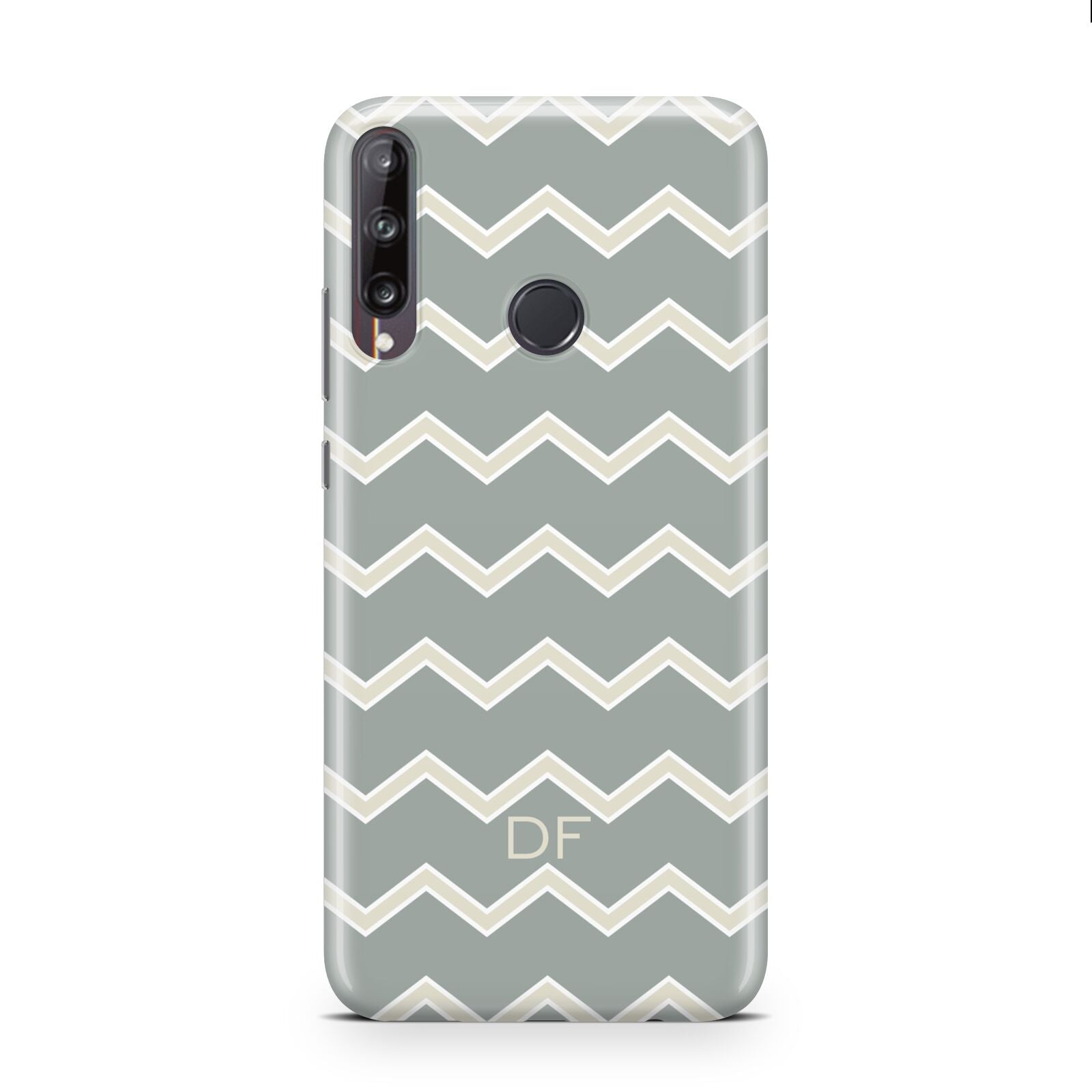 Personalised 2 Tone Chevron Huawei P40 Lite E Phone Case