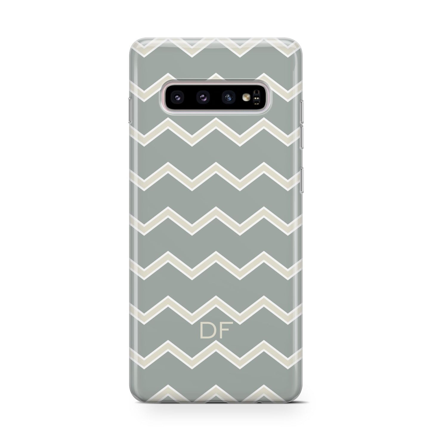Personalised 2 Tone Chevron Protective Samsung Galaxy Case