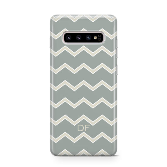 Personalised 2 Tone Chevron Protective Samsung Galaxy Case