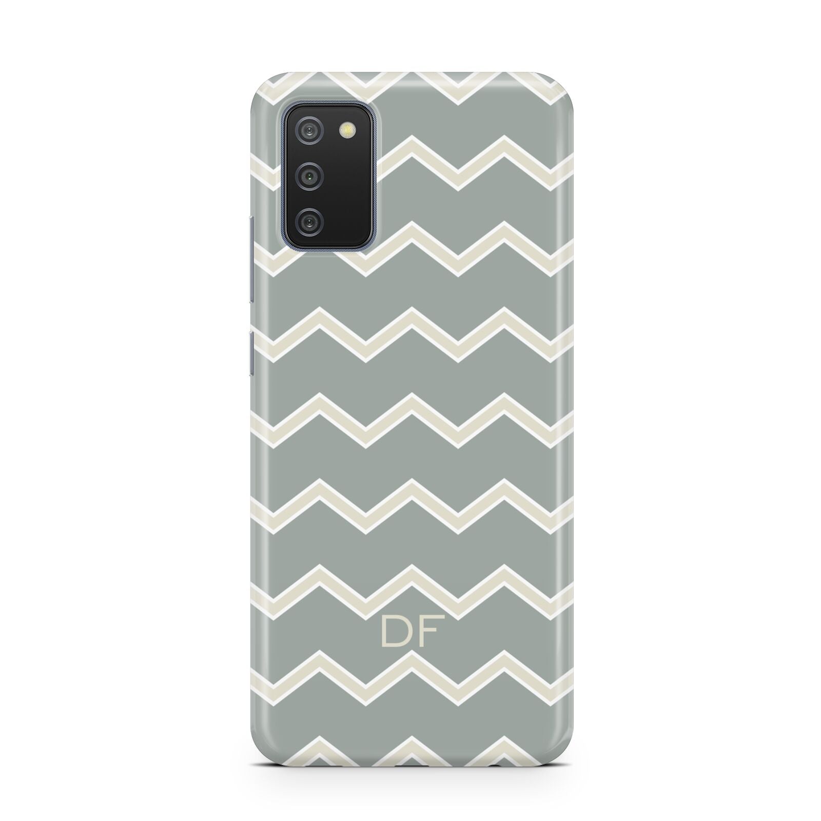 Personalised 2 Tone Chevron Samsung A02s Case