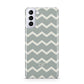 Personalised 2 Tone Chevron Samsung S21 Plus Case