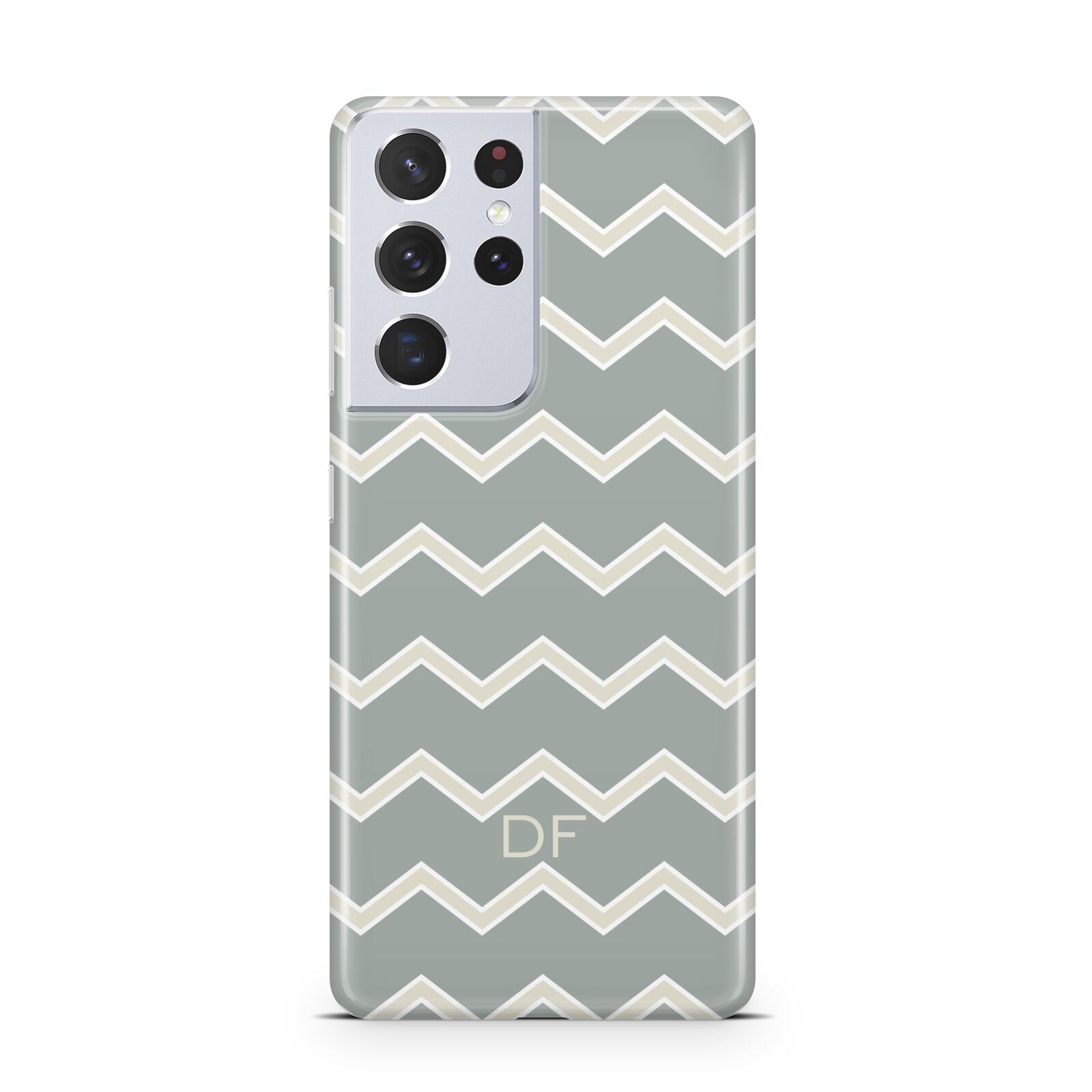 Personalised 2 Tone Chevron Samsung S21 Ultra Case