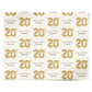 Personalised 20th Birthday Personalised Wrapping Paper Alternative