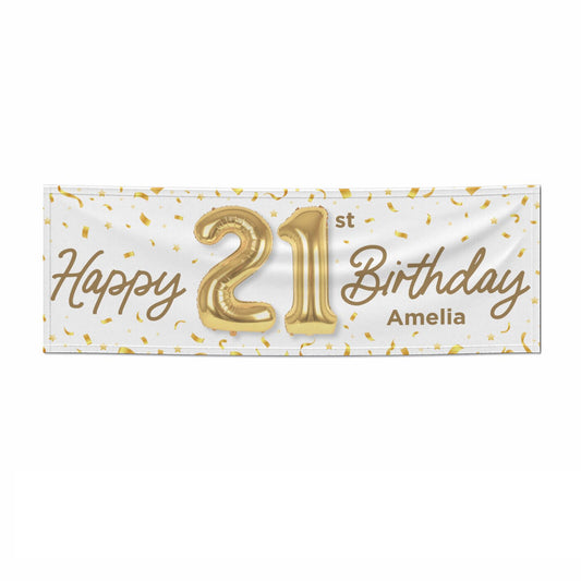 Personalised 21st Birthday 6x2 Paper Banner