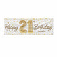 Personalised 21st Birthday 6x2 Vinly Banner with Grommets
