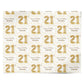 Personalised 21st Birthday Personalised Wrapping Paper Alternative
