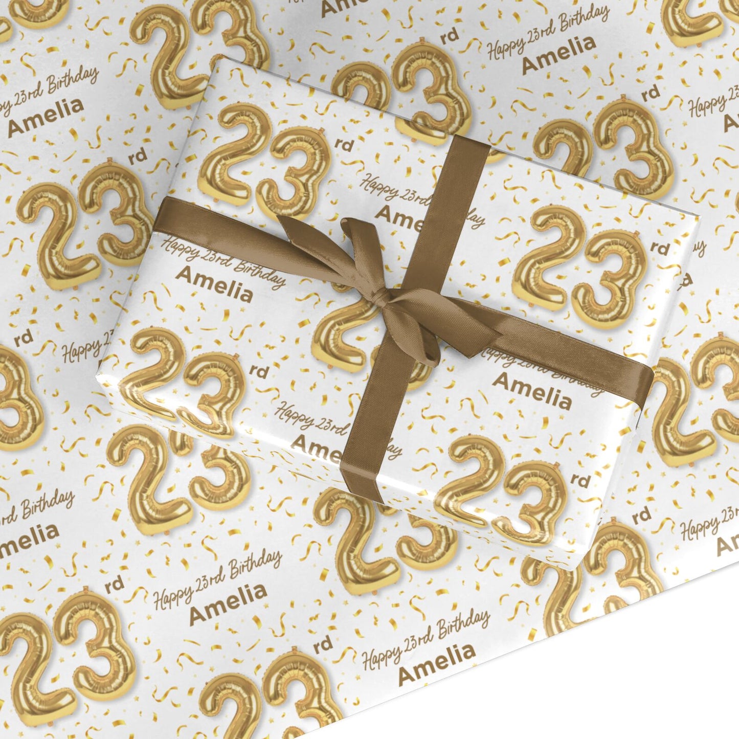 Personalised 23rd Birthday Custom Wrapping Paper