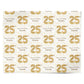 Personalised 25th Birthday Personalised Wrapping Paper Alternative